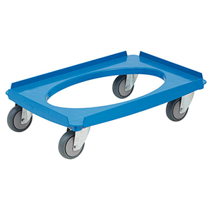 Transportroller zu eckigem Behälter