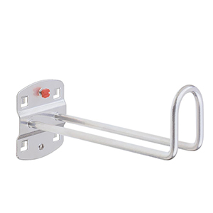 Kabelhalter, Hakenende 50 mm hoch,BxT 150x37 mm, ähnlich RAL 9006 aluminium