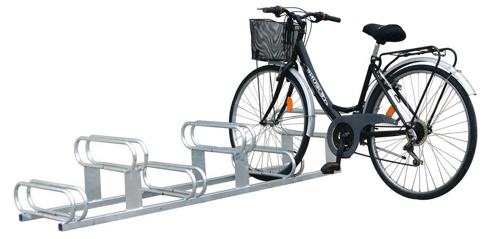 Fahrradständer - für 6 Fahrräder - Breite: 198 cm - verzinkt