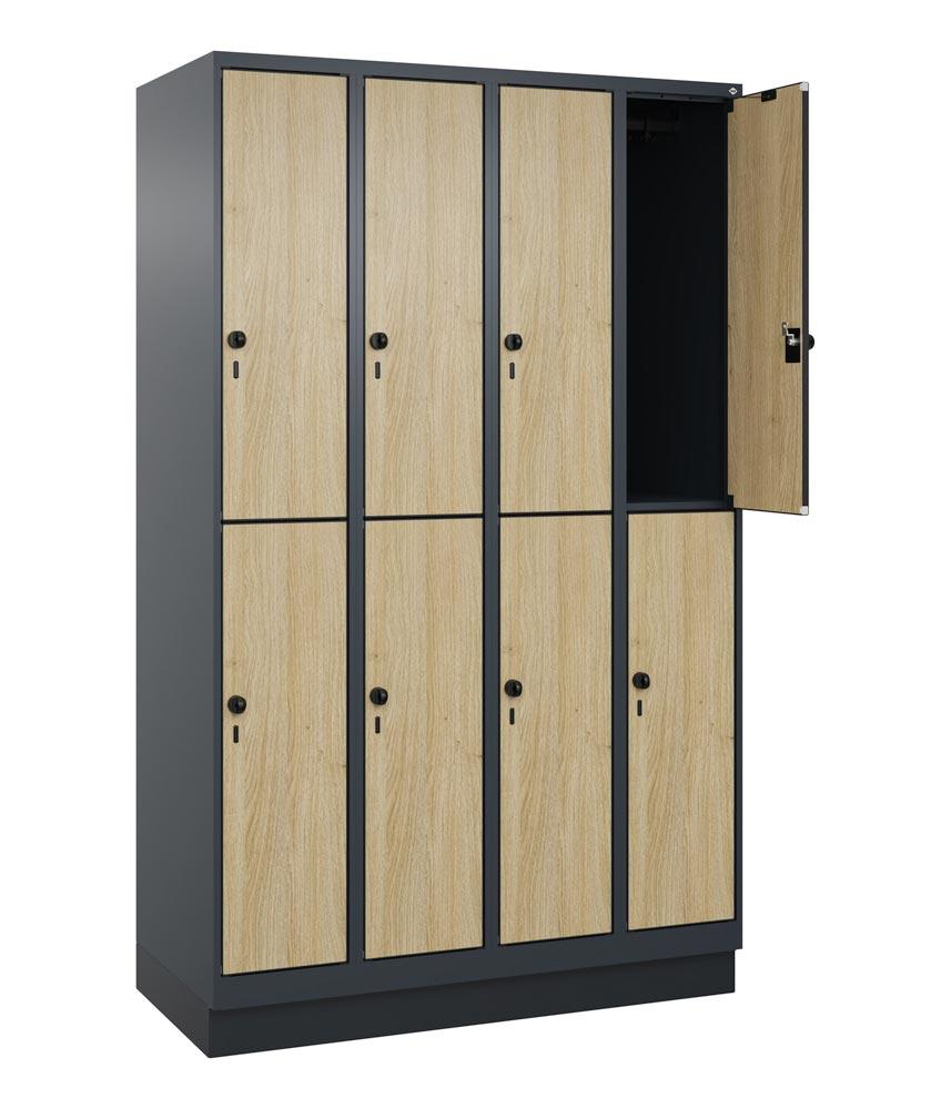 Fächerschrank, doppelstöckig