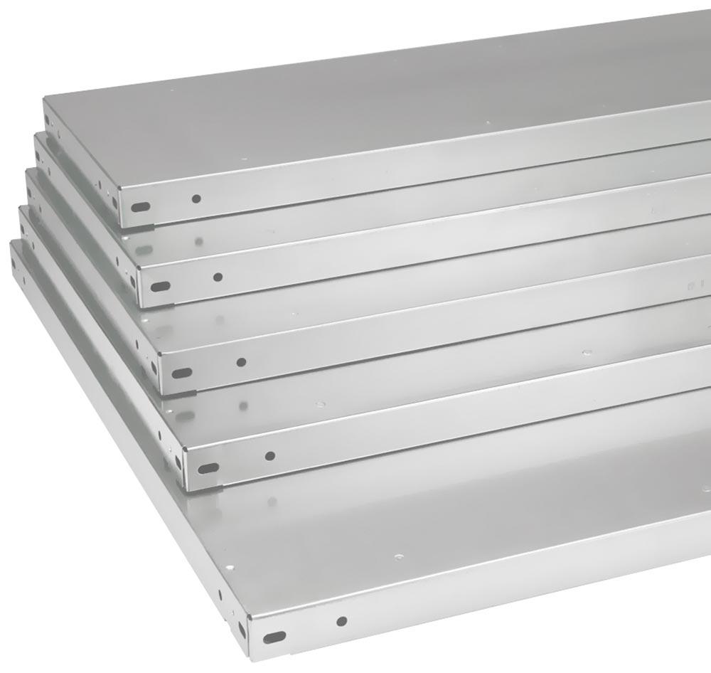 Fachboden, RAL 7035 lichtgrau, Traglast 150 kg, inkl. 4 Fachbödenträger, BxT 1000x600 mm