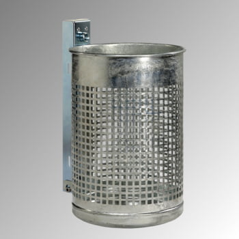 Abfalleimer, rund mit gelochtem Korpus