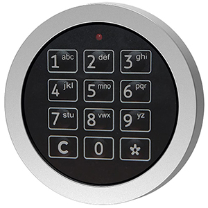 Elektr. Zahlenschloss ohne Notöffnung, 1 Master + bis zu 9 Benutzer, MEHRPREIS