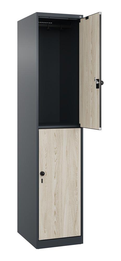 Fächerschrank, doppelstöckig, bodenstehend