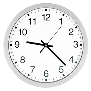 Quarz-Wanduhr aus hochwertigem ABS-Kunststoff