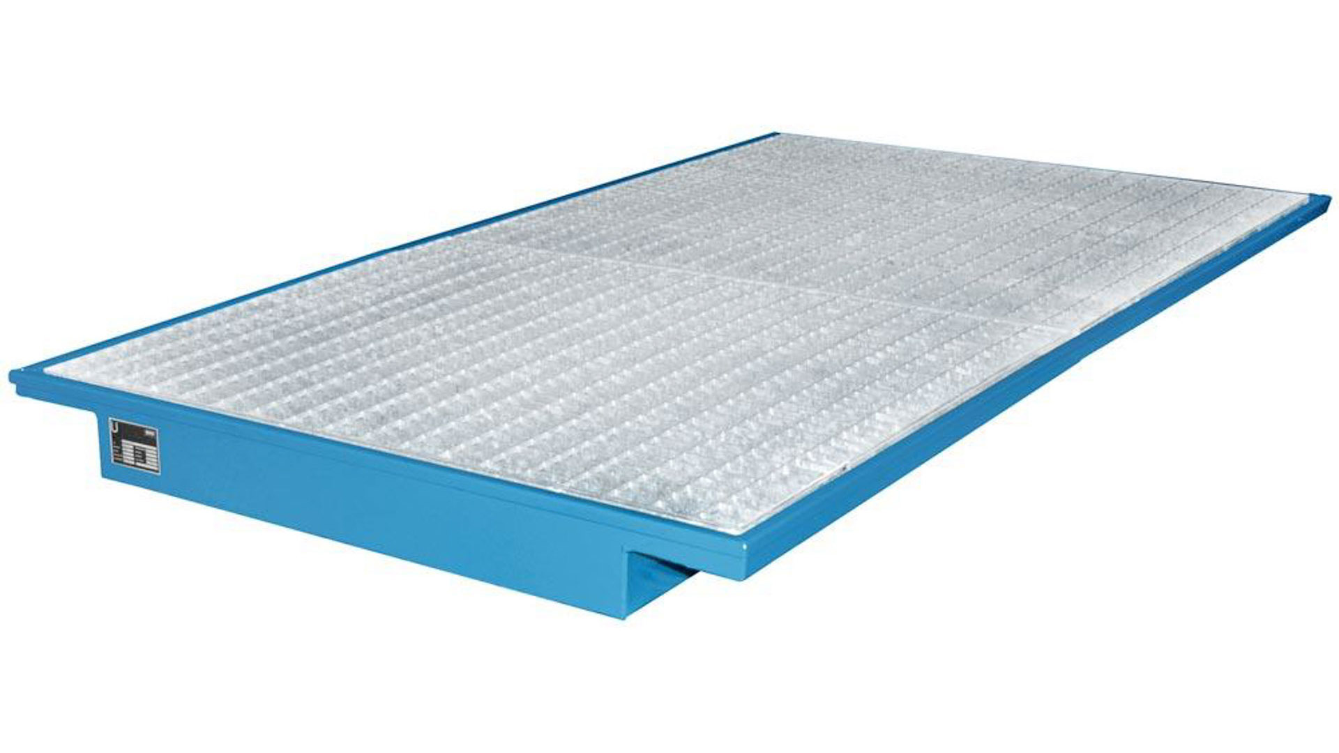 Regalwanne m. Gitterrost - (BxT) 2.150 x 1.250 mm - Volumen 200 l - lichtblau