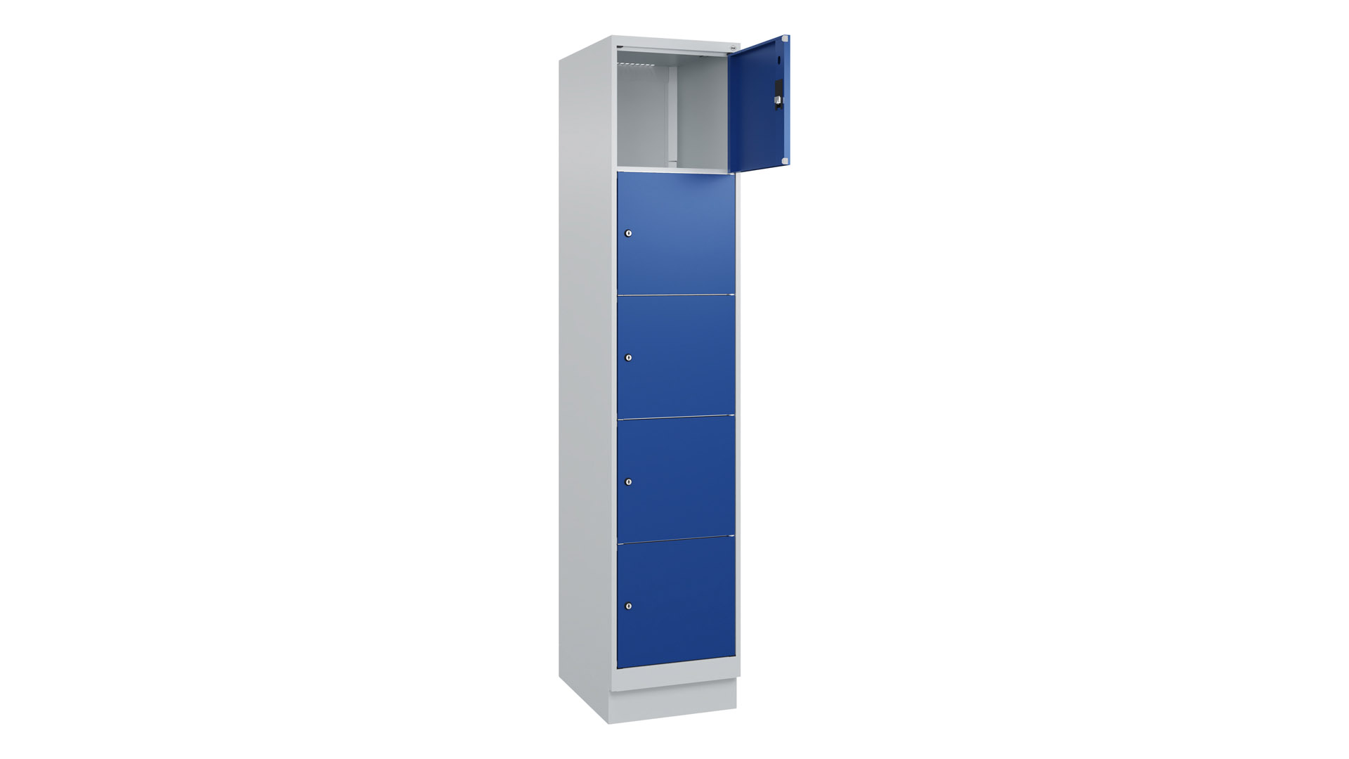 Fächerschrank, Breite 40 cm, Höhe 195 cm, Tiefe 50 cm, 5 Fächer