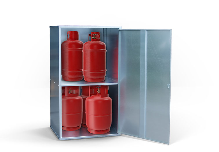 Gasflaschenlagerung