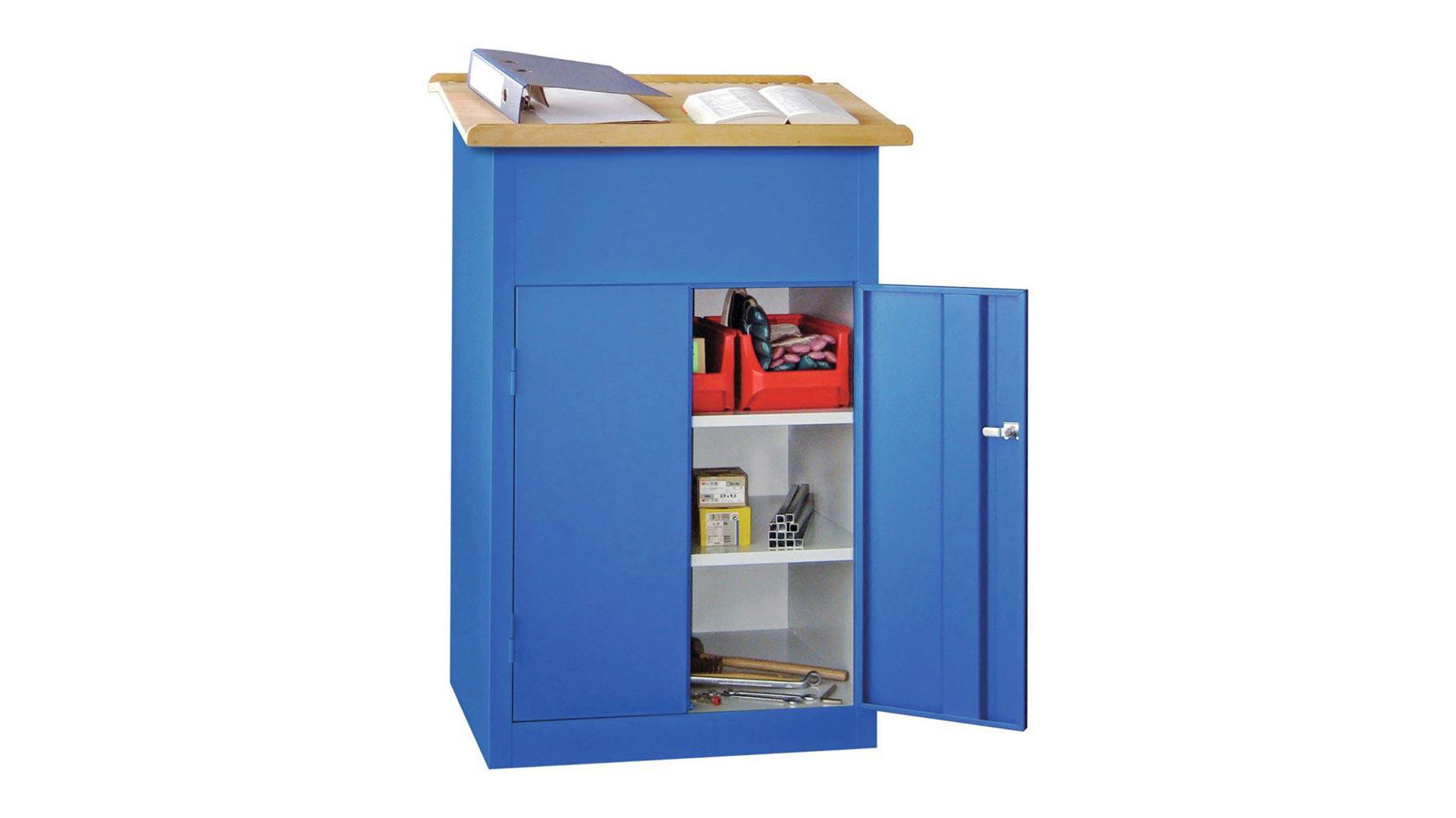 Stehpult mit Schrank