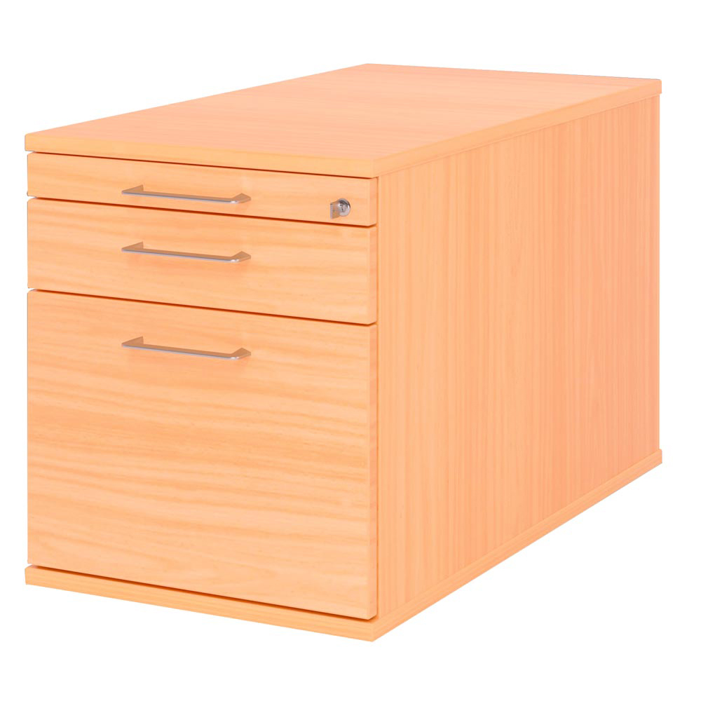 Rollc. BxTxH 428x800x512 mm 1x  U-fach,1x Schublade, 1 x HR-Auszug, buche