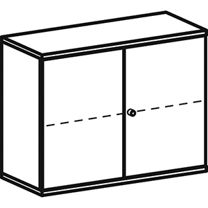 Aktenschrank, Büroschrank mit Flügeltüren
