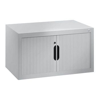 Rollladenschrank, C+P Aufsatzschrank, abschließbar, Farbe lichtgrau, 450 x 800 x 420 mm (HxBxT)