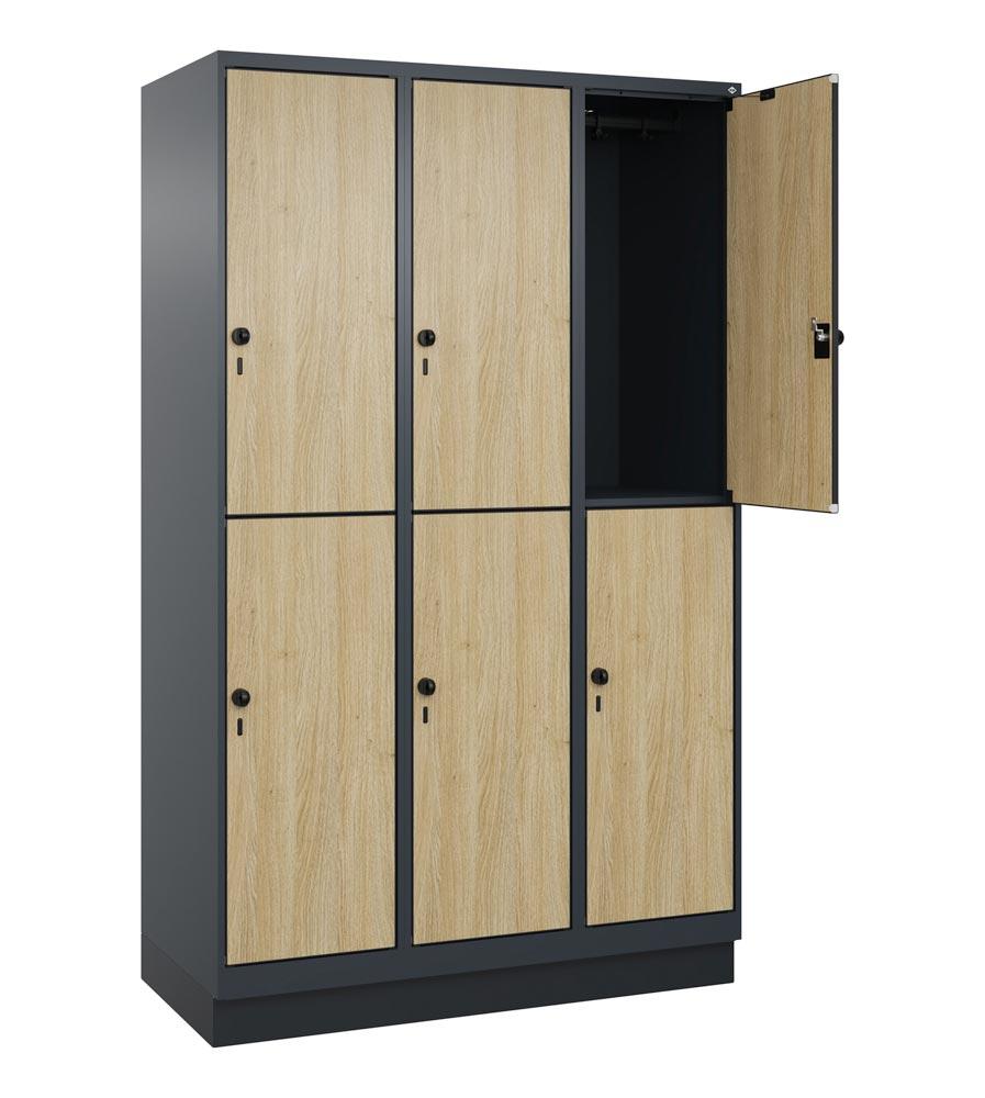 Fächerschrank, doppelstöckig