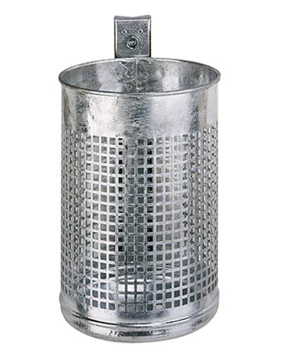 Abfalleimer mit gelochtem Korpus