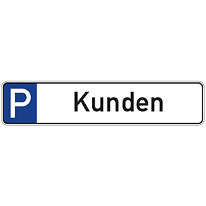 Parkplatzschild