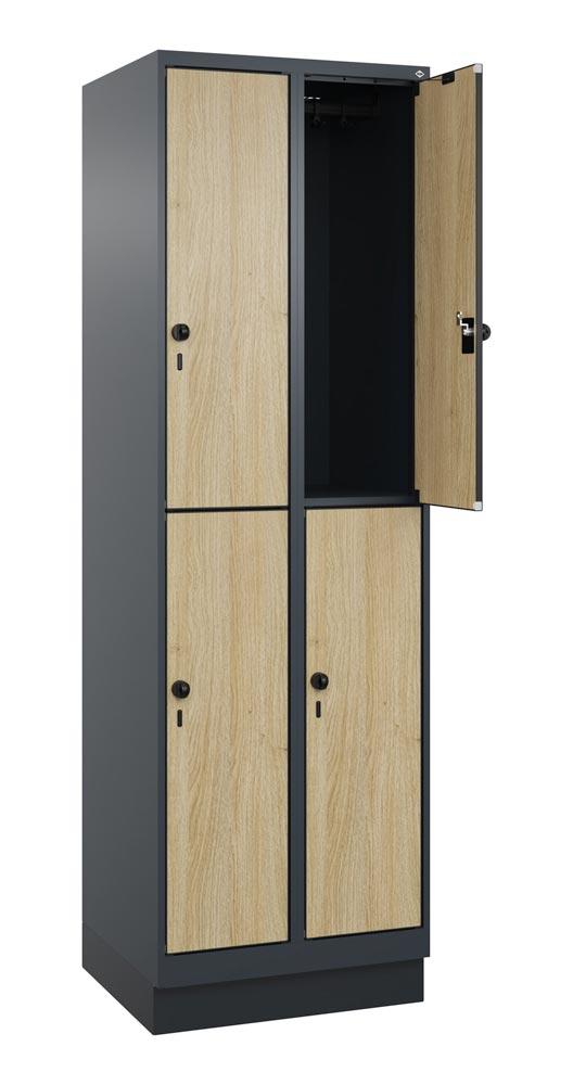 Fächerschrank, doppelstöckig