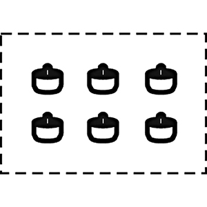 Füße für Schränke und Regale über Breite 1000 mm, Satz 6 Stück