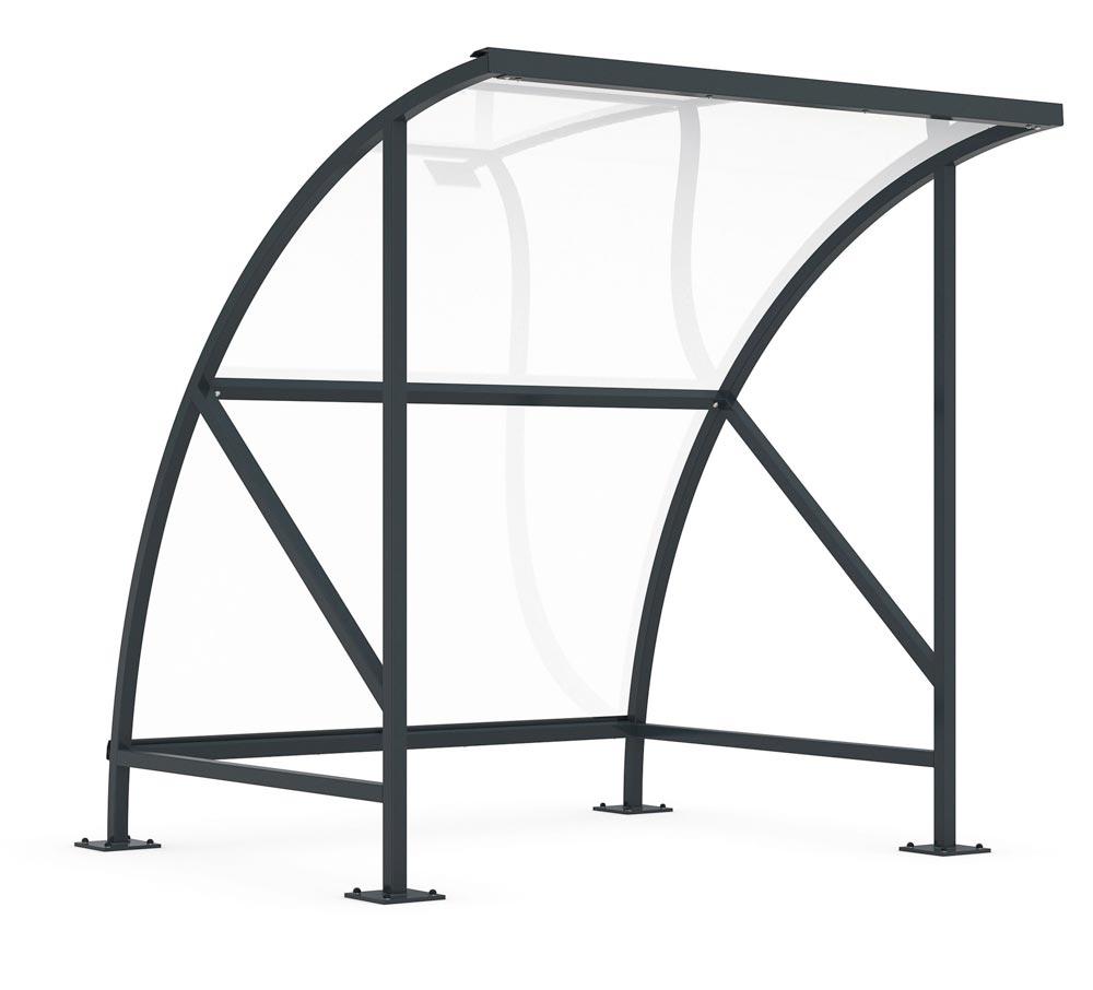 Fahrradüberdachung, Bogendach