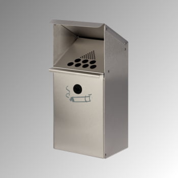 Wandaschenbecher, Aschenbecher mit Schutzdach