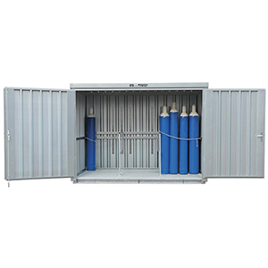 Gasflaschenlager, Gasflaschencontainer, Safe-Gasmagazin