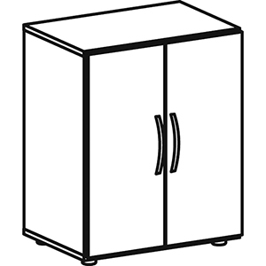 Aktenschrank mit Flügeltüren, Büroschrank