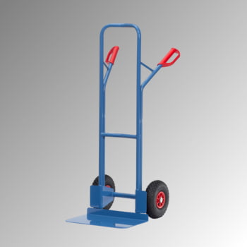 Fetra - Sackkarre, Stahlrohrkarre - 300 kg - Schaufel 480 x 300 mm (BxT) - Luftbereifung