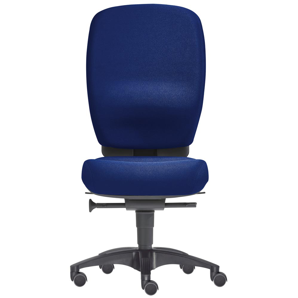 Bürostuhl, Schreibtischstuhl, ergonomischer Bürostuhl bis 150 kg,Sitz-BxTxH 490x450-490x410-540 mm, blau