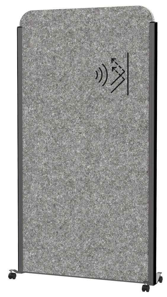 Akustik-Stellwand, BxTxH 1000x44x1800 mm