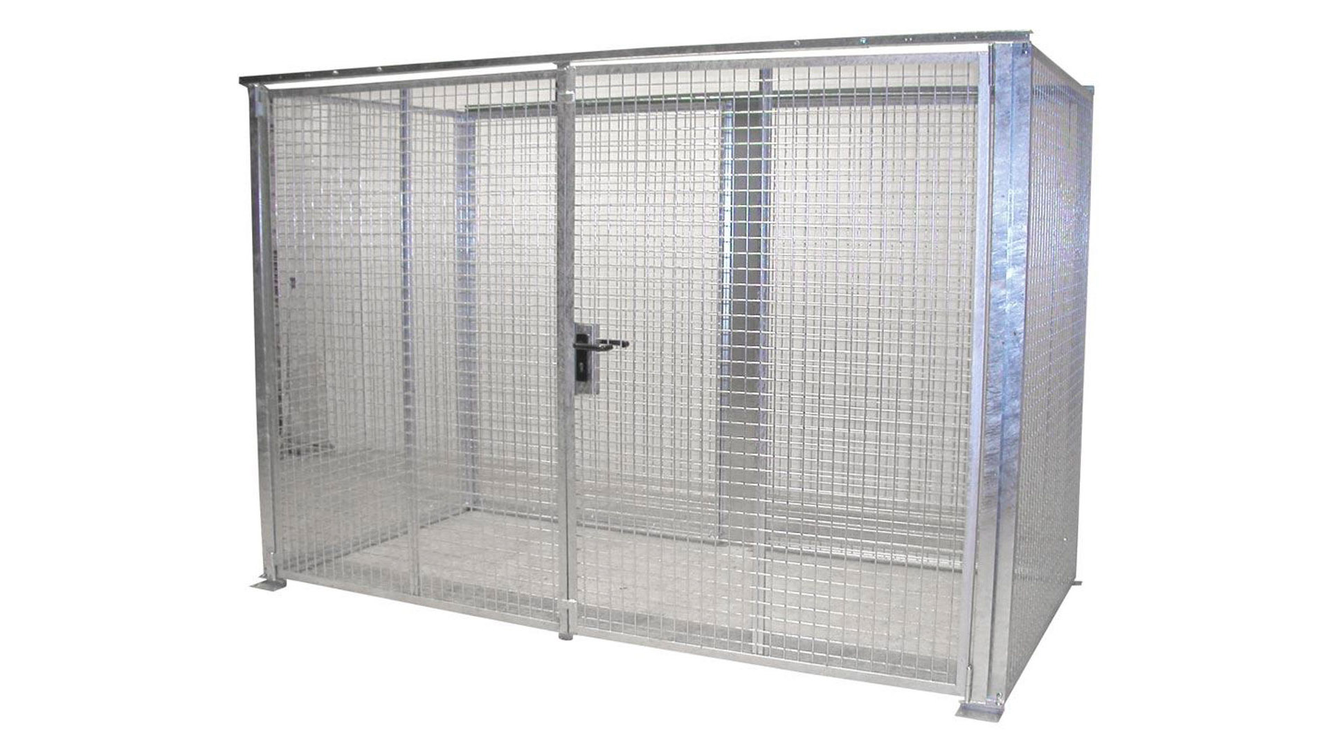 Gasflaschencontainer, Gasflaschenlager ohne Dach