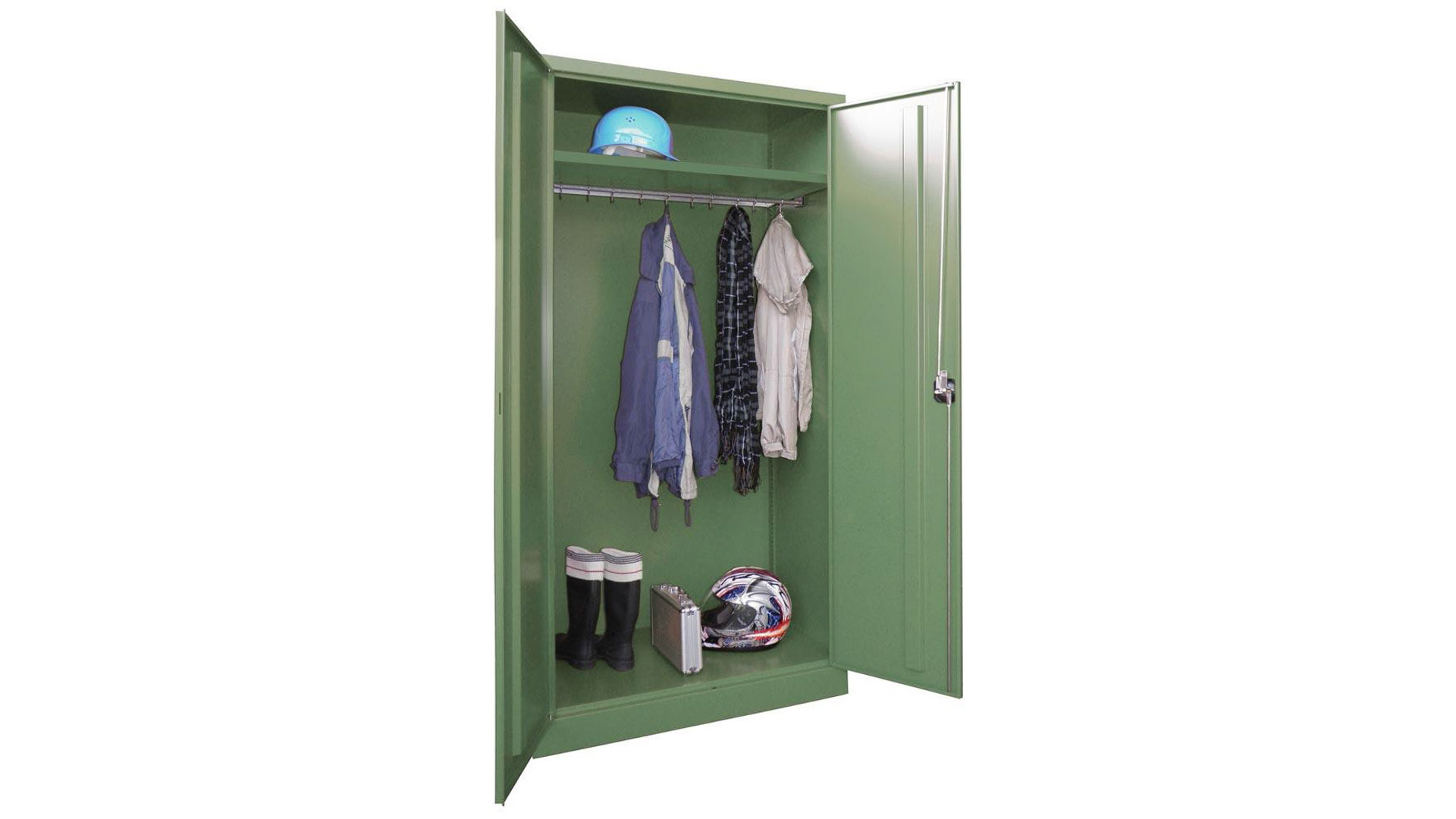Spind - Garderobenschrank, Breite 100 cm, Höhe 195 cm, Tiefe 50 cm, 1 Abteil(e)