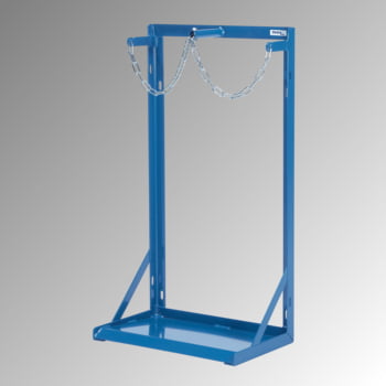 Gasflaschenhalterung, Fetra - Stahlflaschenständer m. Kettensicherung