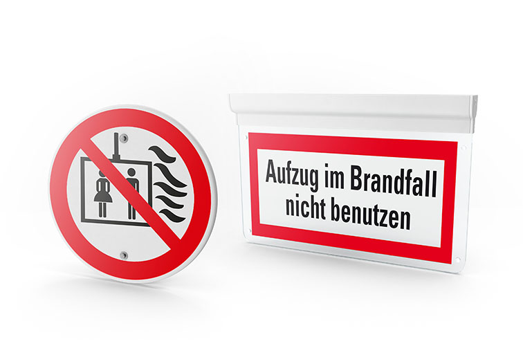 Schilder und Sicherheitszeichen