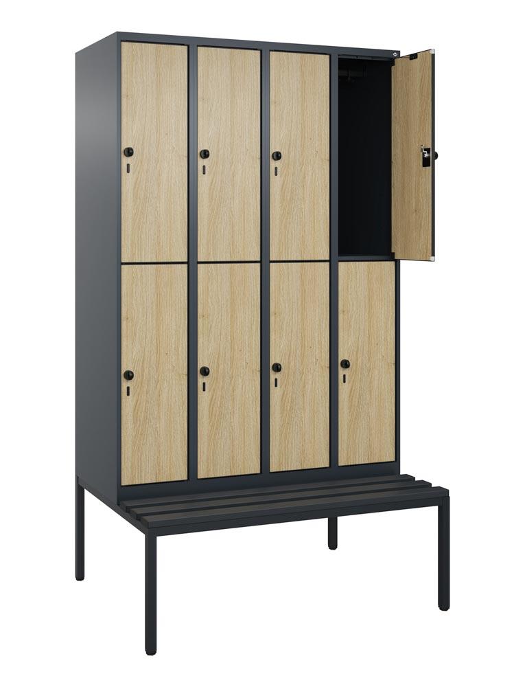 Garderobenschrank mit Sitzbank