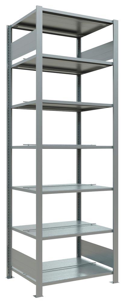 Lagerregal, Steckregal, BxTxH 750x600x2300 mm