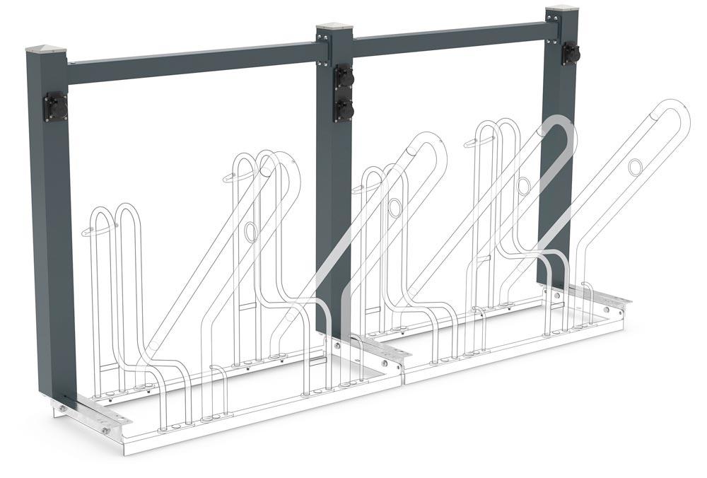 Ladestation für 6 E-Bikes