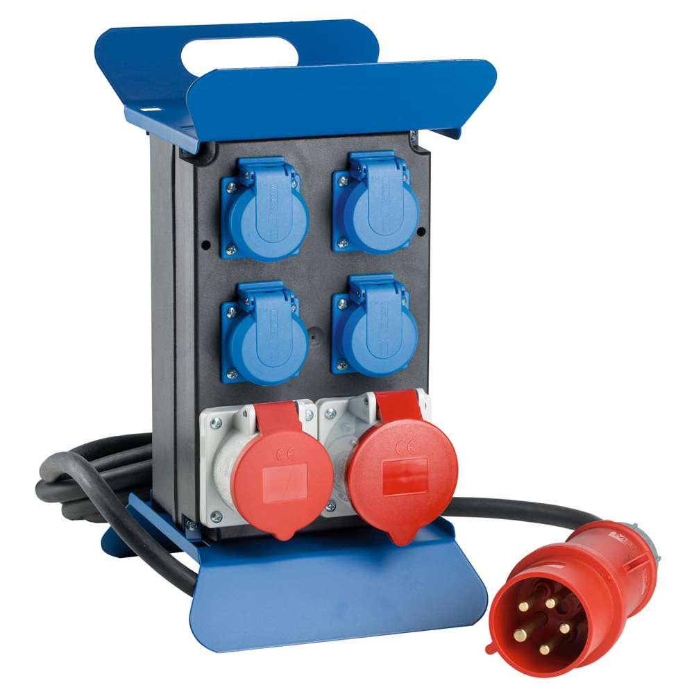 CEE-Stromverteiler mit FI-Schalter