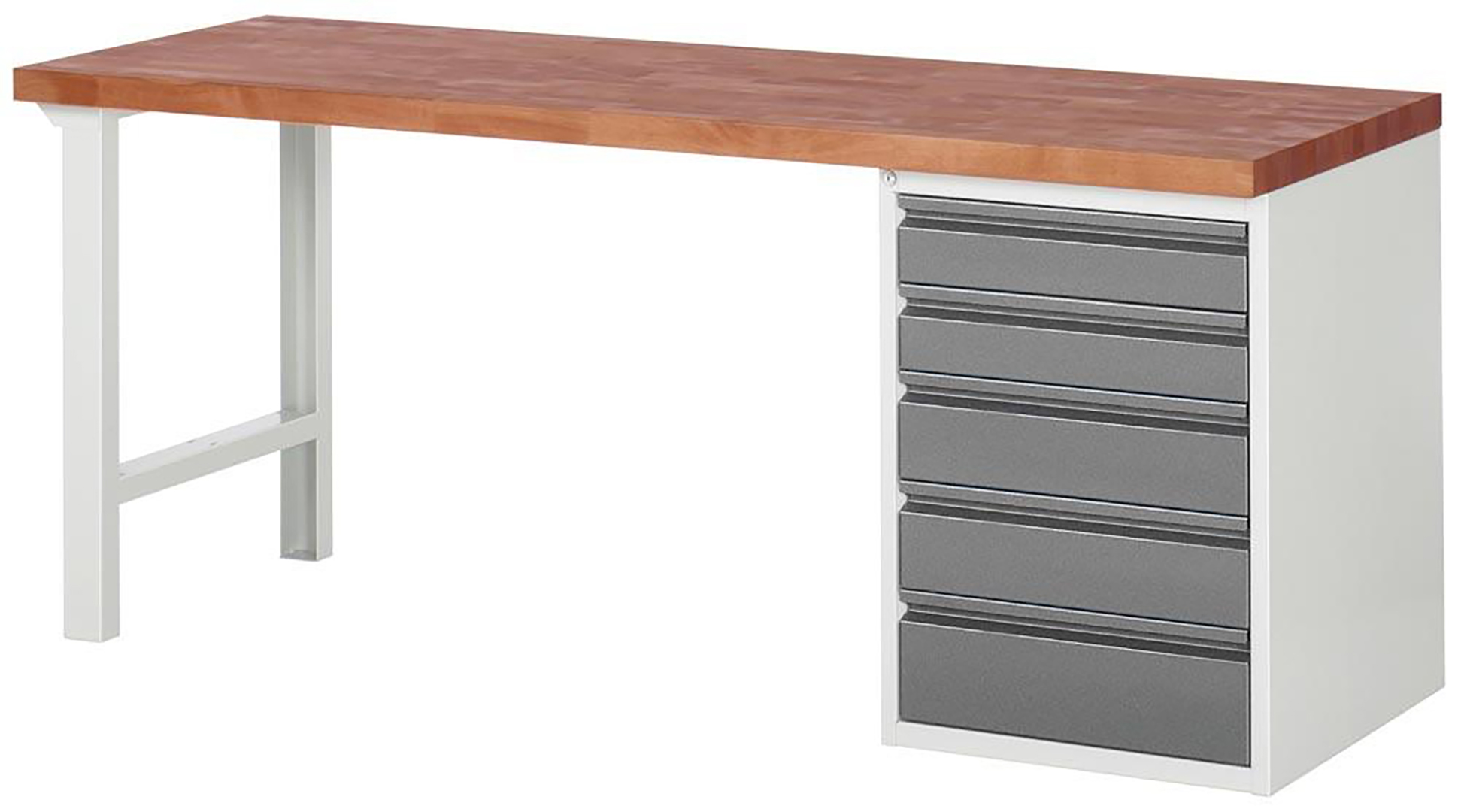 Werkbank 7000 BR, BxTxH 2000xT700xH890 mm, 5 Schubladen