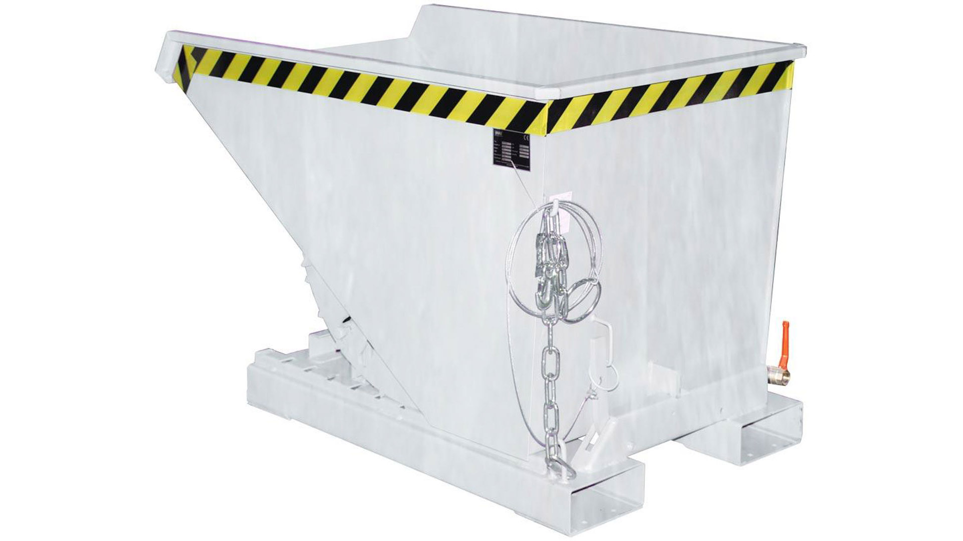 Späne-Selbstkippbehälter mit Abrollsystem