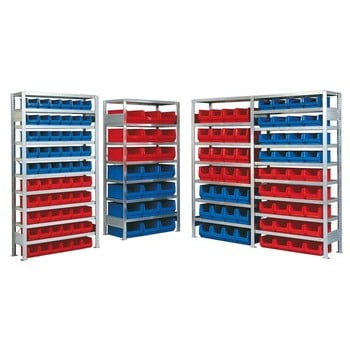 Robustes Regalsystem für Sichtlagerkästen