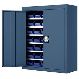 Magazinschrank mit Flügeltüren