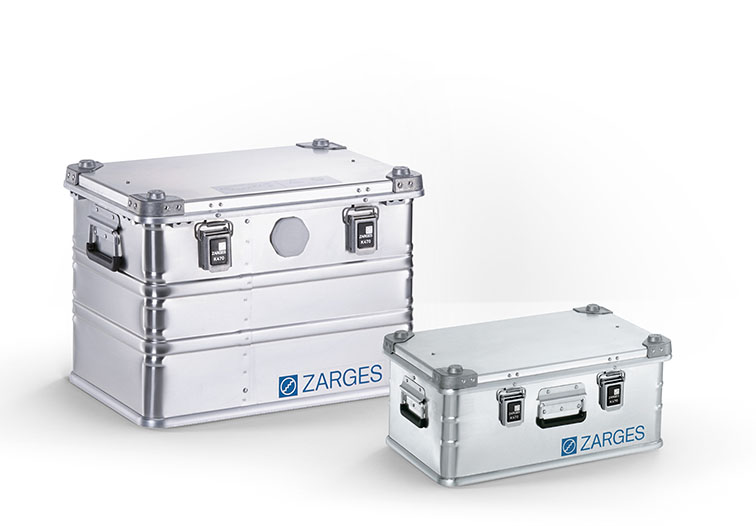 Lagerboxen aus Stahl und Aluminium