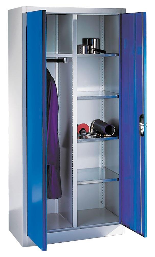 Werkzeugschrank mit 6 Böden und Garderobenteil