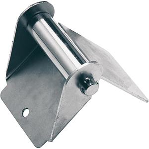 Kraftübertragungssystem, verzinkter Stahlblech mit Rolle, 90 Grad, für Gurtbbreiten bis 75 mm Breite, VE 2 Stück