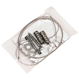 Sicherheitsset für Standascher aus Polyethlyen mit Fuß TxH 330x980 mm