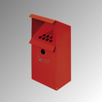 Wandaschenbecher, Aschenbecher mit Schutzdach