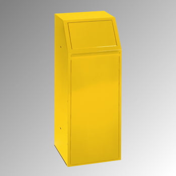 Selbstschließender Wertstoffsammler mit Klapptüre