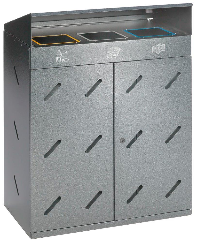 Wertstoffsammler aus verzinktem Stahl