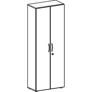 Aktenschrank mit Flügeltüren, Büroschrank