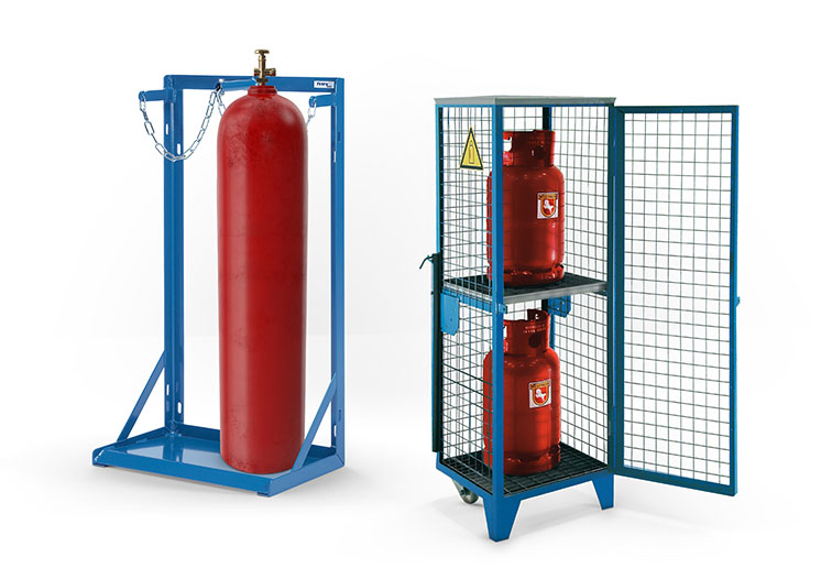 Gasflaschenhalterung