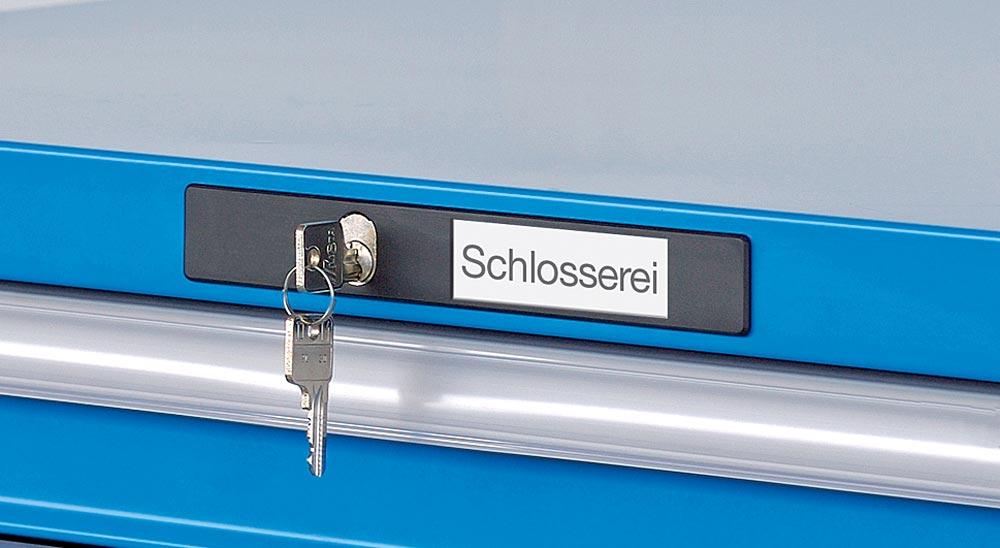 Lista Schubladenschrank - 14.518.020 - 1.450x1.023x725 mm (HxBxT) - 9 Schubladen - 200 kg - Key Lock - lichtgrau (RAL 7035)